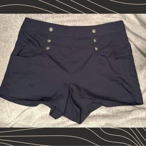NWT unique vintage navy blue sailor short size 2X